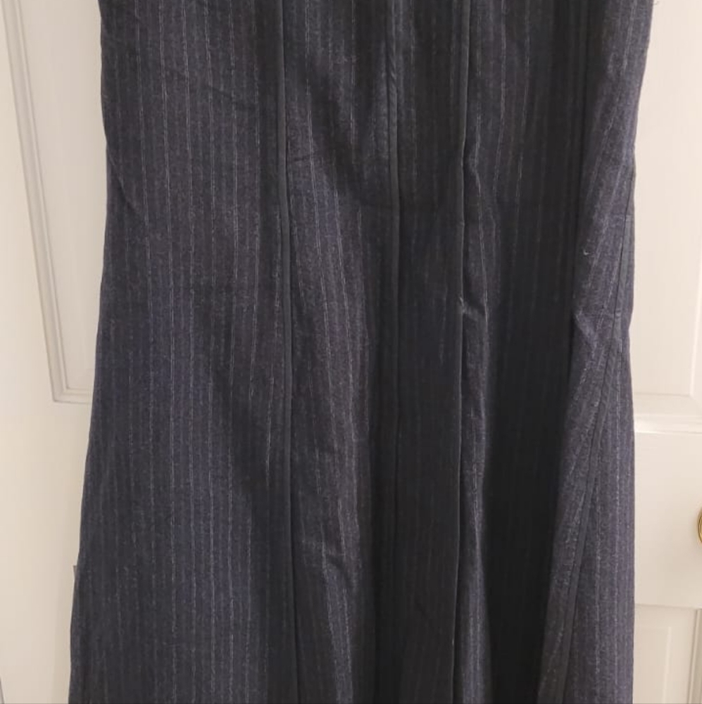 DKNY pin strip skirt suit
